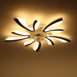 Striped Ceiling Fan Light 30.7 Inch Led With 3-color Dimming, Reversible Quiet Motor, 6-speed, 2.4g App & Remote Control, Sleep Timer | Black