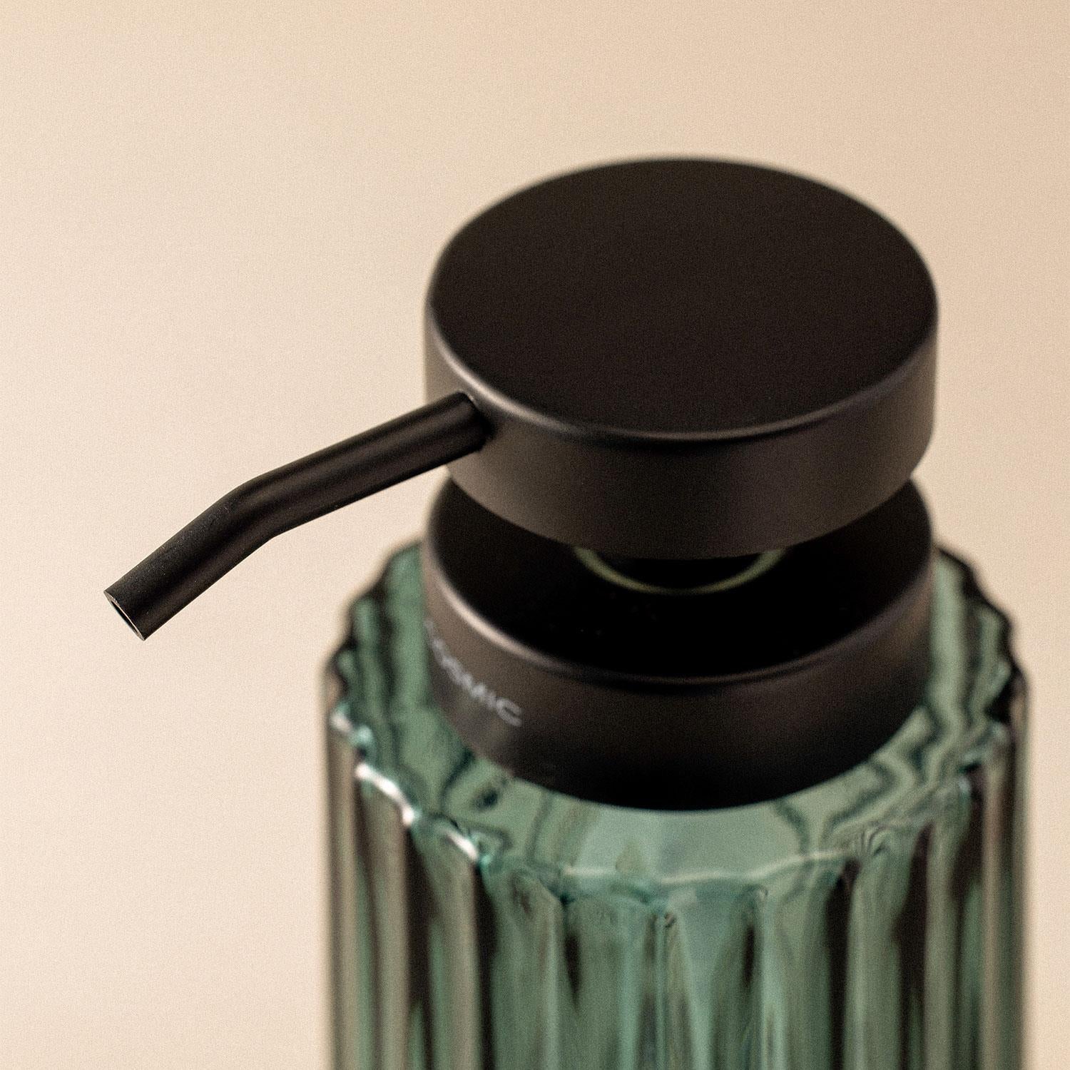 Soap Dispenser, 300ml, Resistant Glass, Grey, Lido Collection