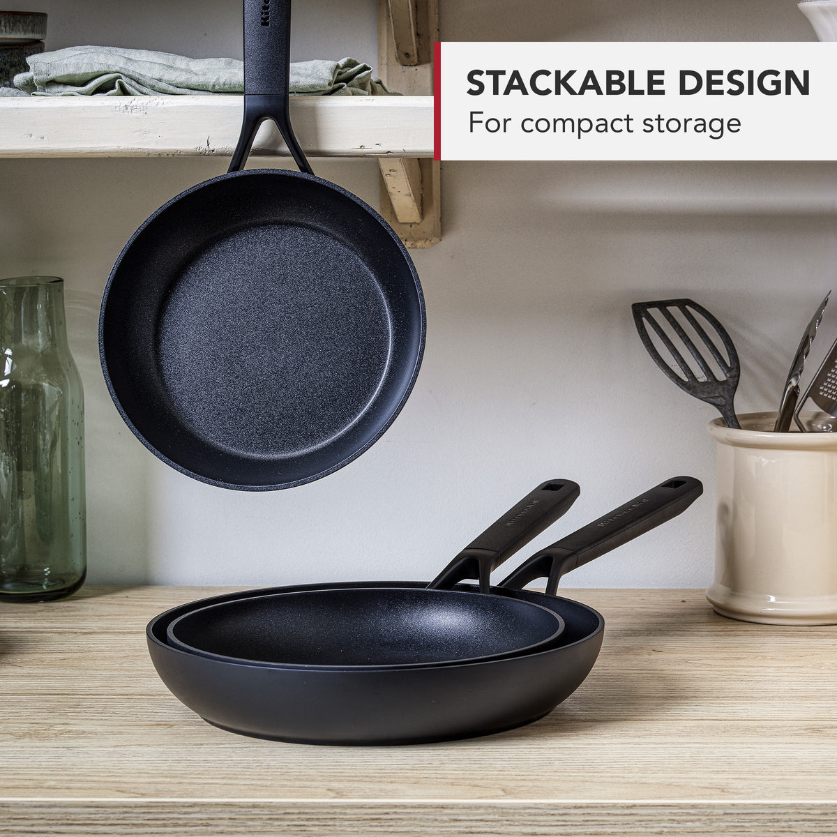 KitchenAid Cookware Forged Aluminium Round Grillpan, 28cm
