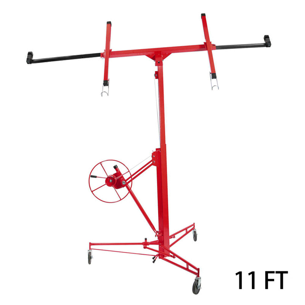 11ft Drywall Lifter With Rolling Casters Panel Hoist | Red