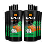 3in1 Body, Face & Hair Wash Shower Gel Extra Fresh Jungle Fresh 700ml, 6pk