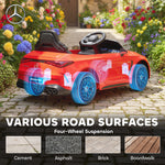 Kids Electric Car Licensed Mercedes Amg, 12v Ride On Car | Red