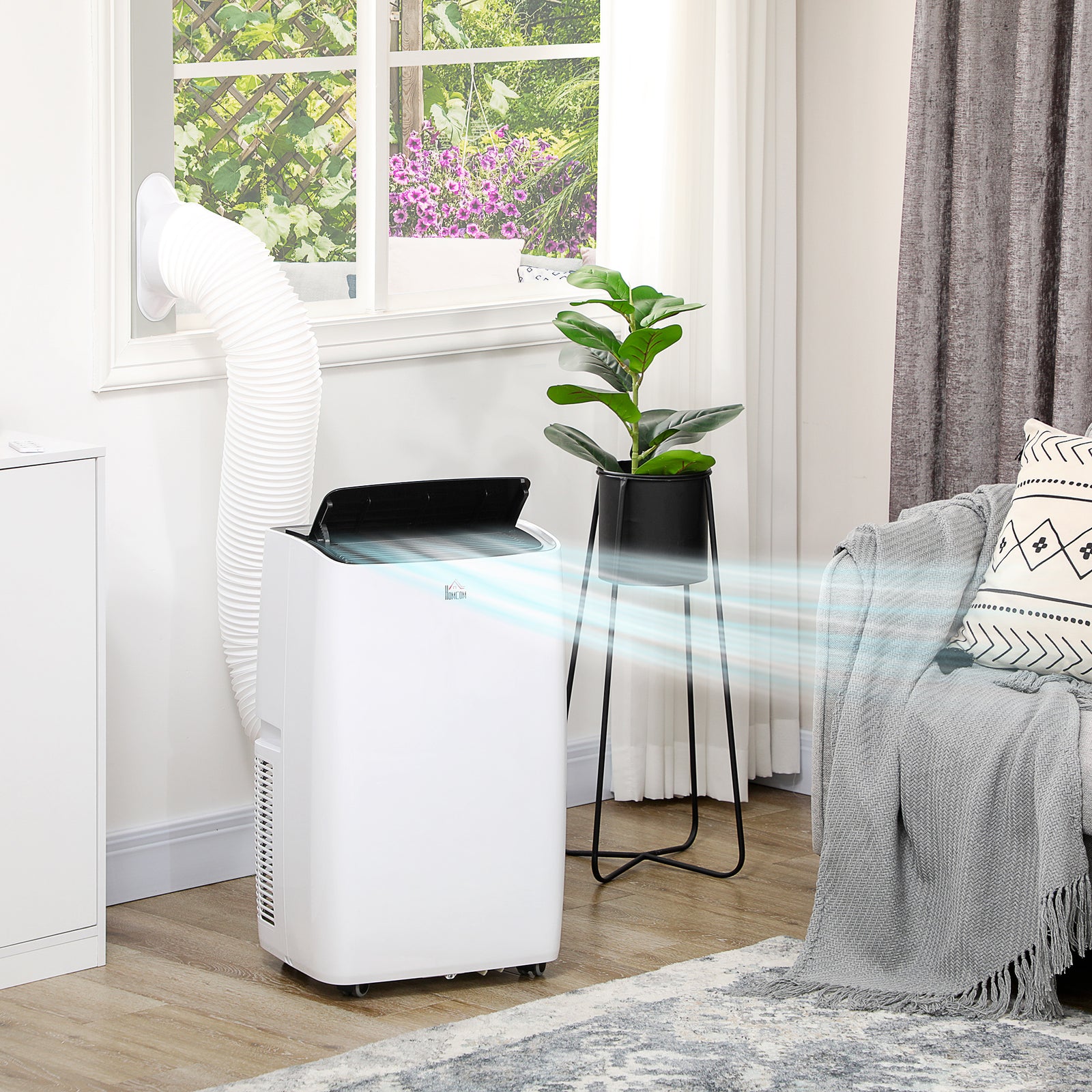14,000 Btu Portable Air Conditioner Unit Remote 24h Timer