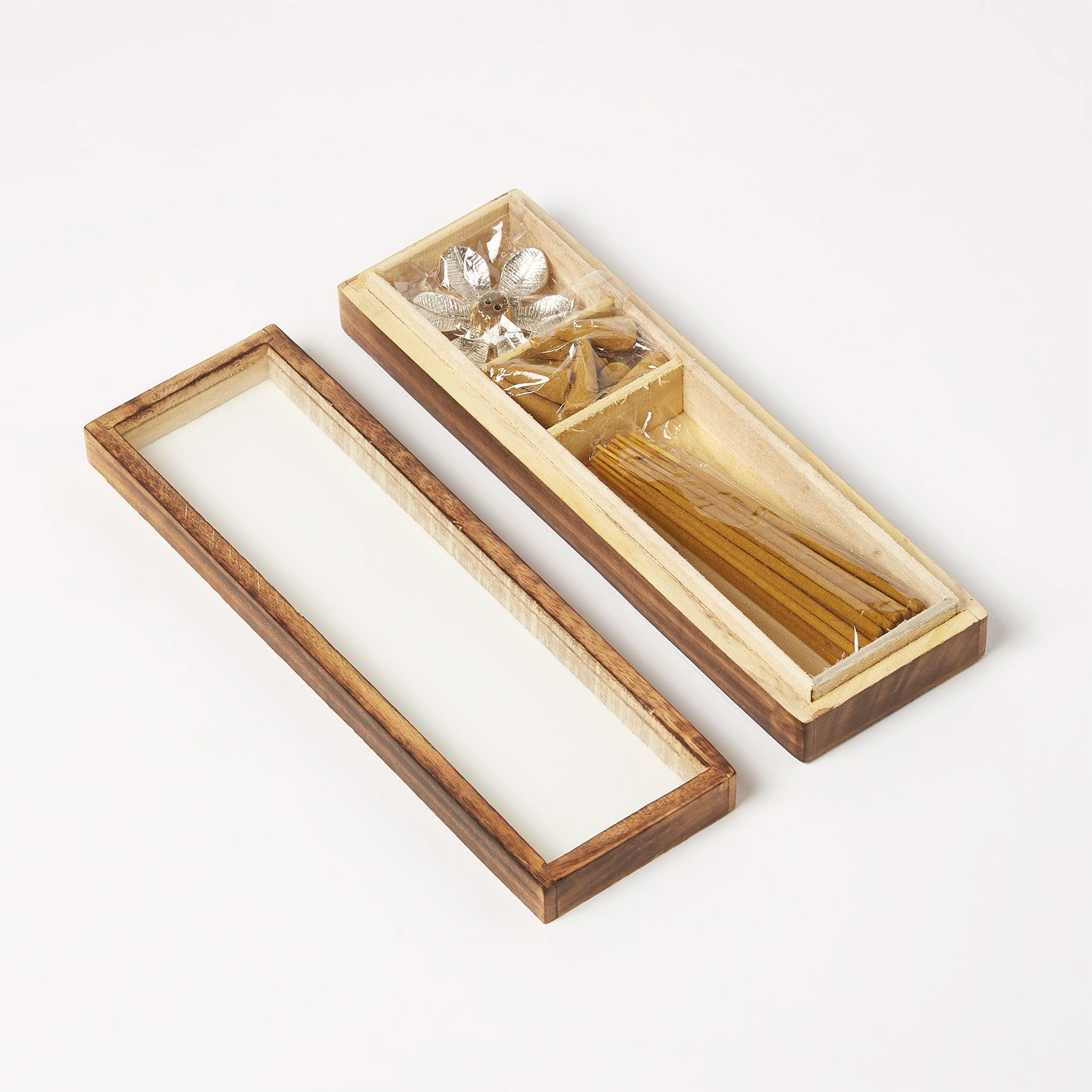 HOMESCAPES Zen Incense Gift Set, Sandalwood & Iris