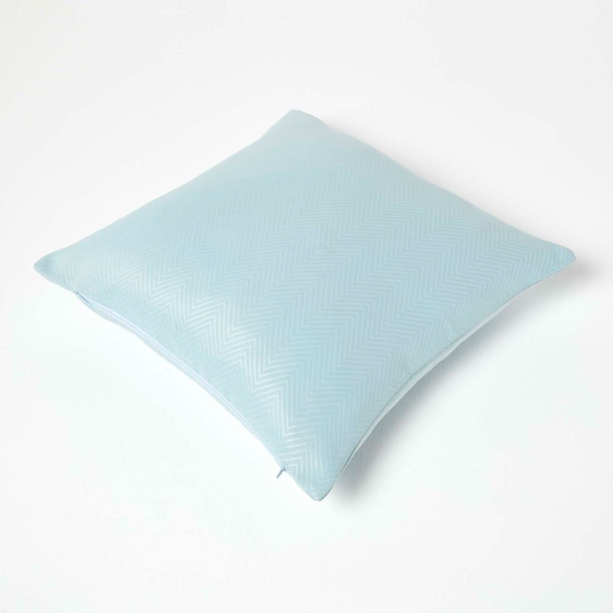 Herringbone Chevron Cushion Cover | 45cm x 45cm | Pastel Blue