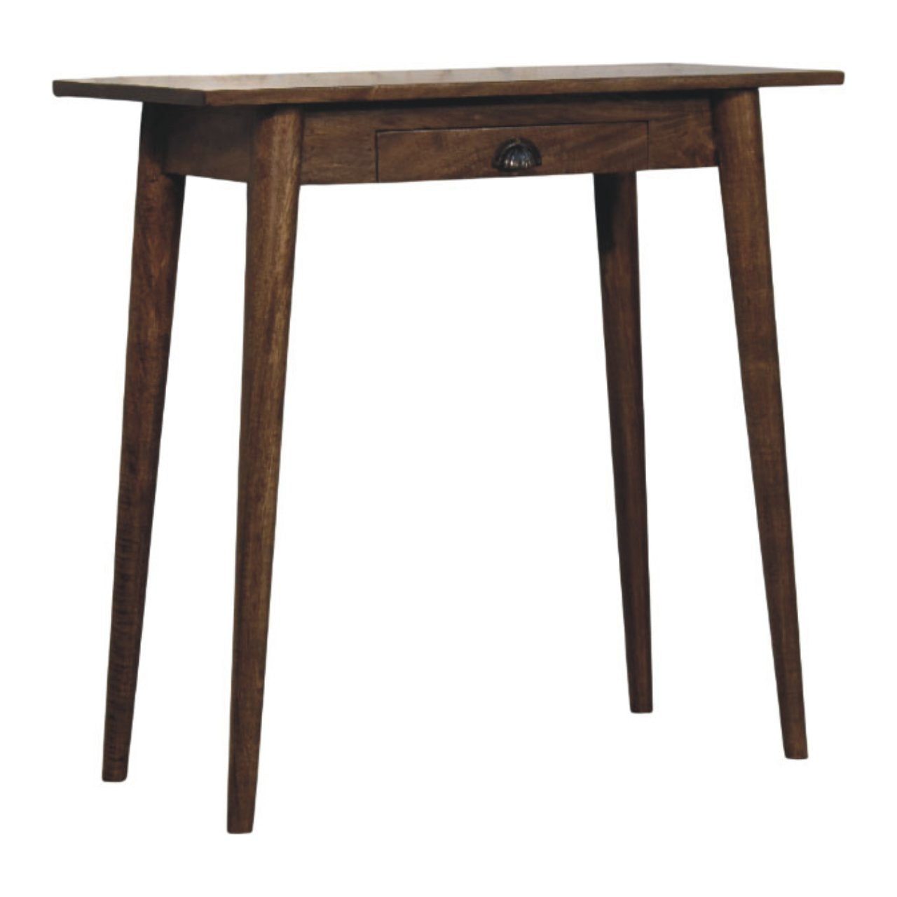 Artisan Furniture Solid Wood Nordic Writing Desk In Classic Grey