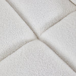 White Upholstered Armless Leisure Chair
