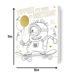Minions Colour-in Birthday Card Official Product