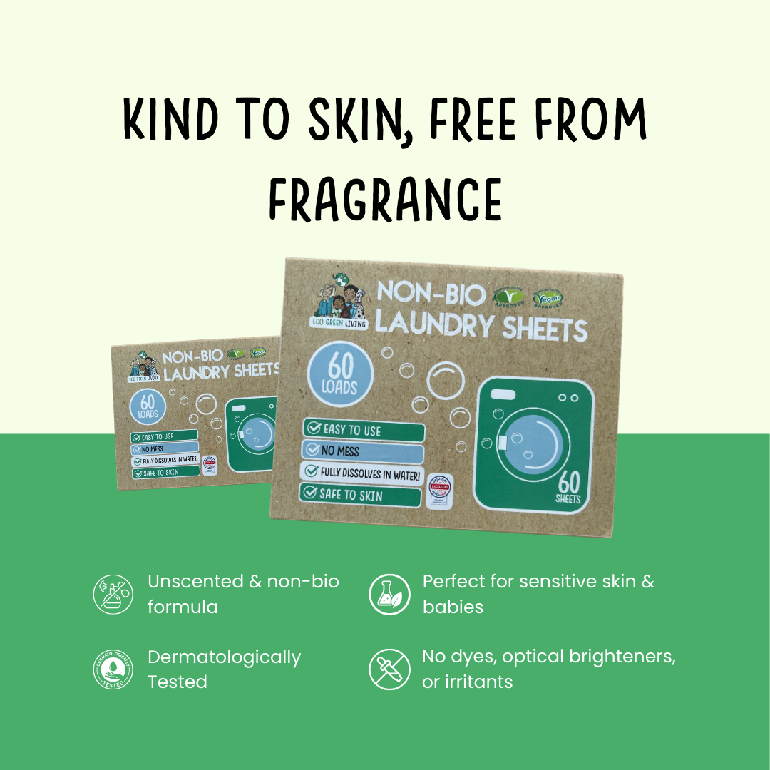 Non-Bio Laundry Detergent Sheets x 60 (Fragrance-Free)