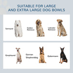 Raised Dog Bowls With Slow Feeder Mat & Semi-auto Dispenser Function