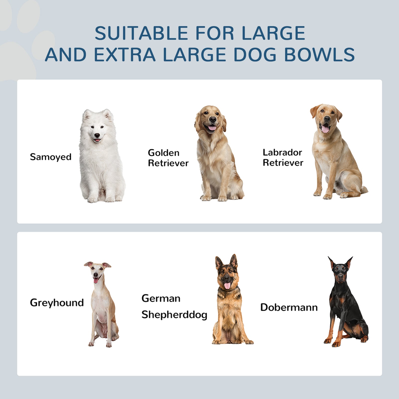 Raised Dog Bowls With Slow Feeder Mat & Semi-auto Dispenser Function