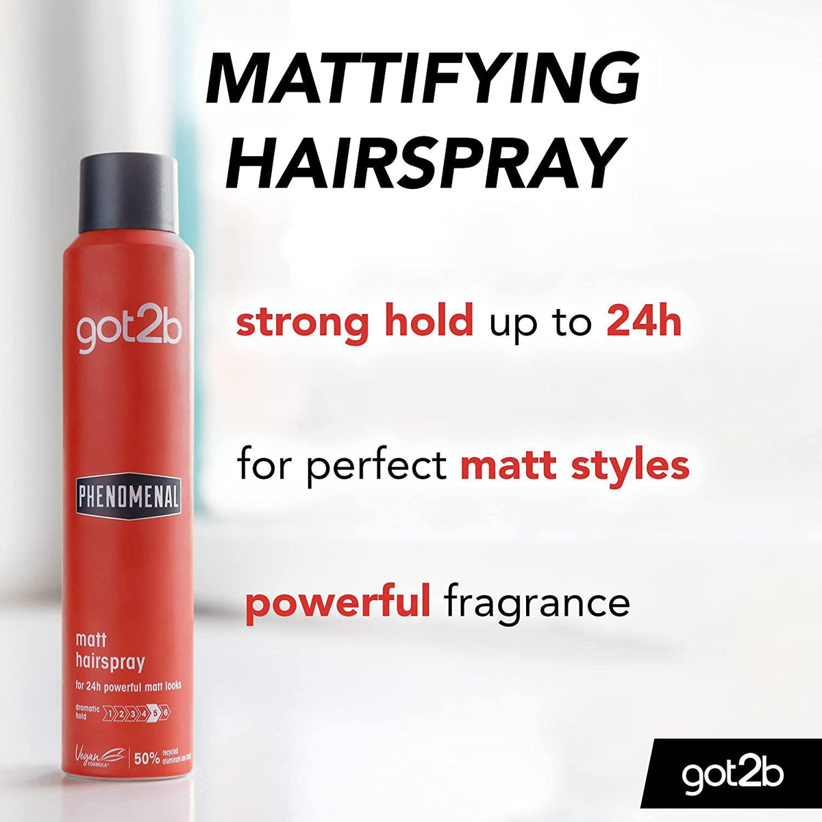 Mens Matt Hairspray With High Hold, Â€‹6 Pack Of 200ml