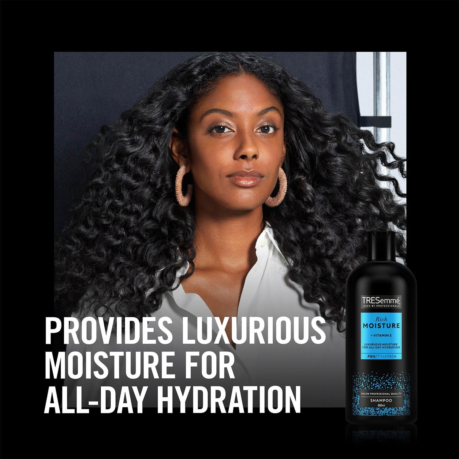 Shampoo Rich Moisture With Vitamin E For All-day Hydration, 6 X 680 Ml