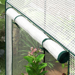 Greenhouse With 2 Roll-up Doors And Vent Holes