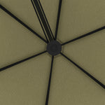 3m Cantilever Parasol W/ Waterproof Cover | Beige