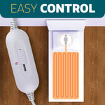 Electric Blanket Heated Bed Underblanket Polyester Detachable Control 3 Heat Settings | Single | White