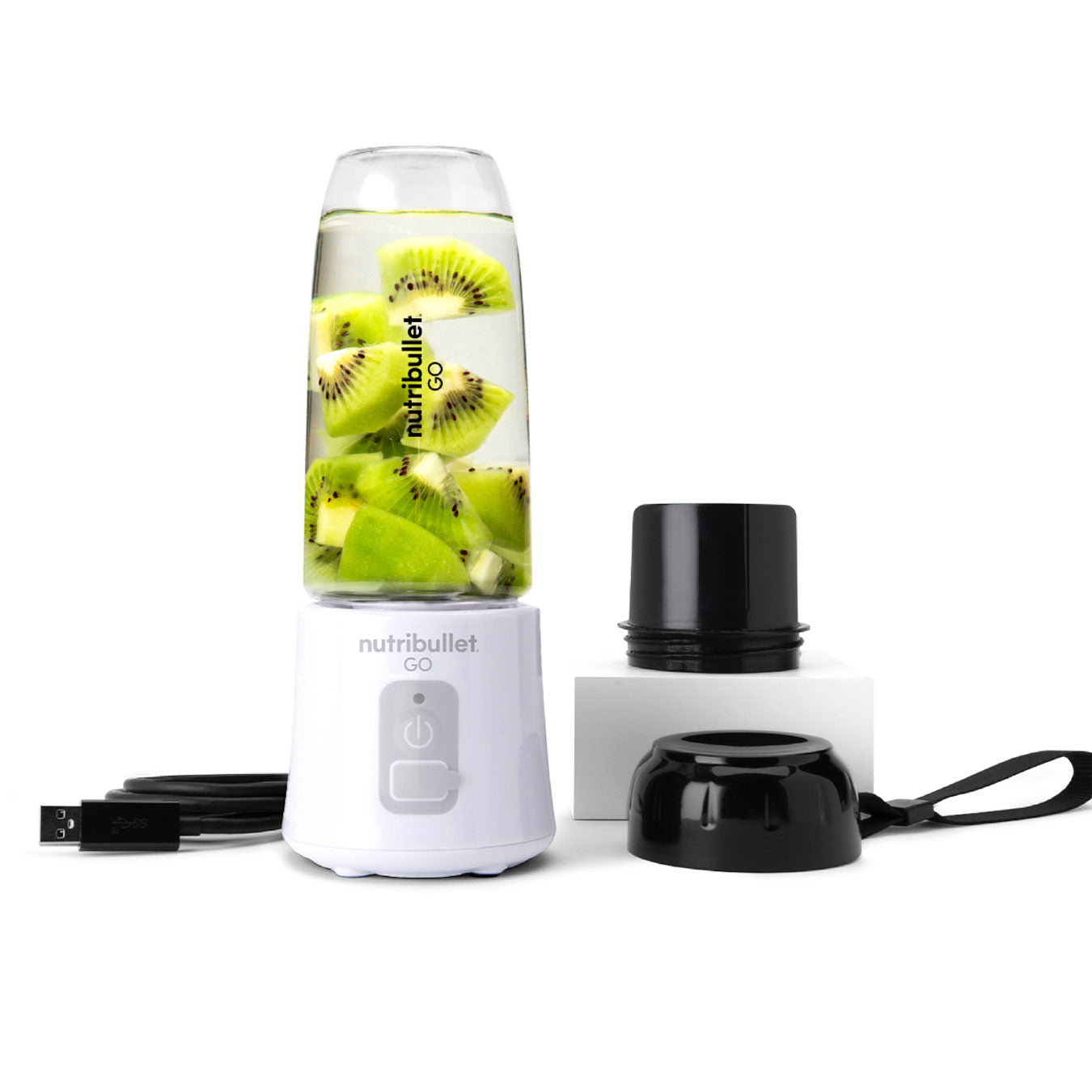 Go White - Portable  Blender | White