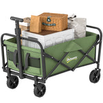 62l Festival Trolley, 100kg Heavy Duty Folding Trolley Cart | Green