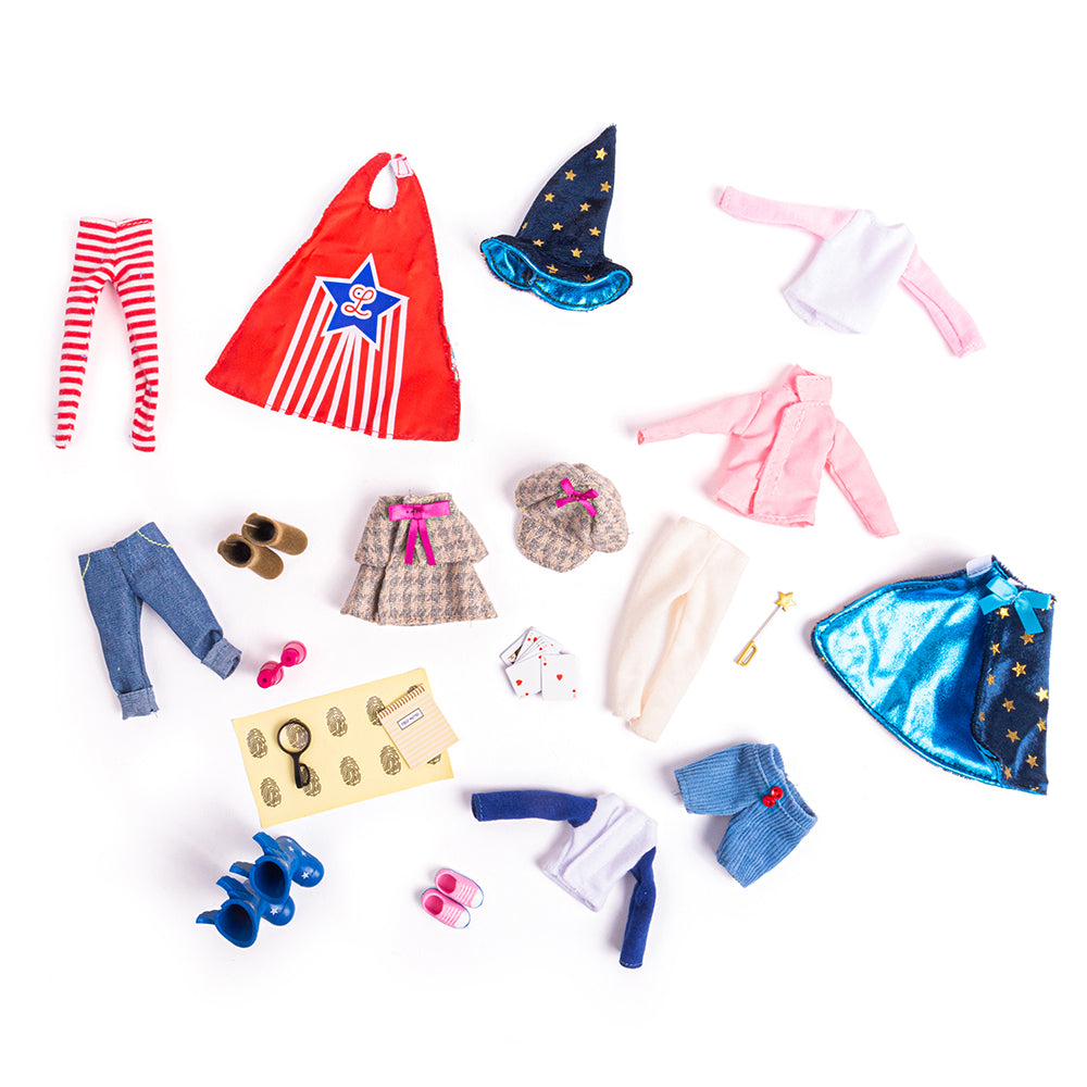 Bigjigs Toys Dress Up Time Multipack, includes 3 Outfits