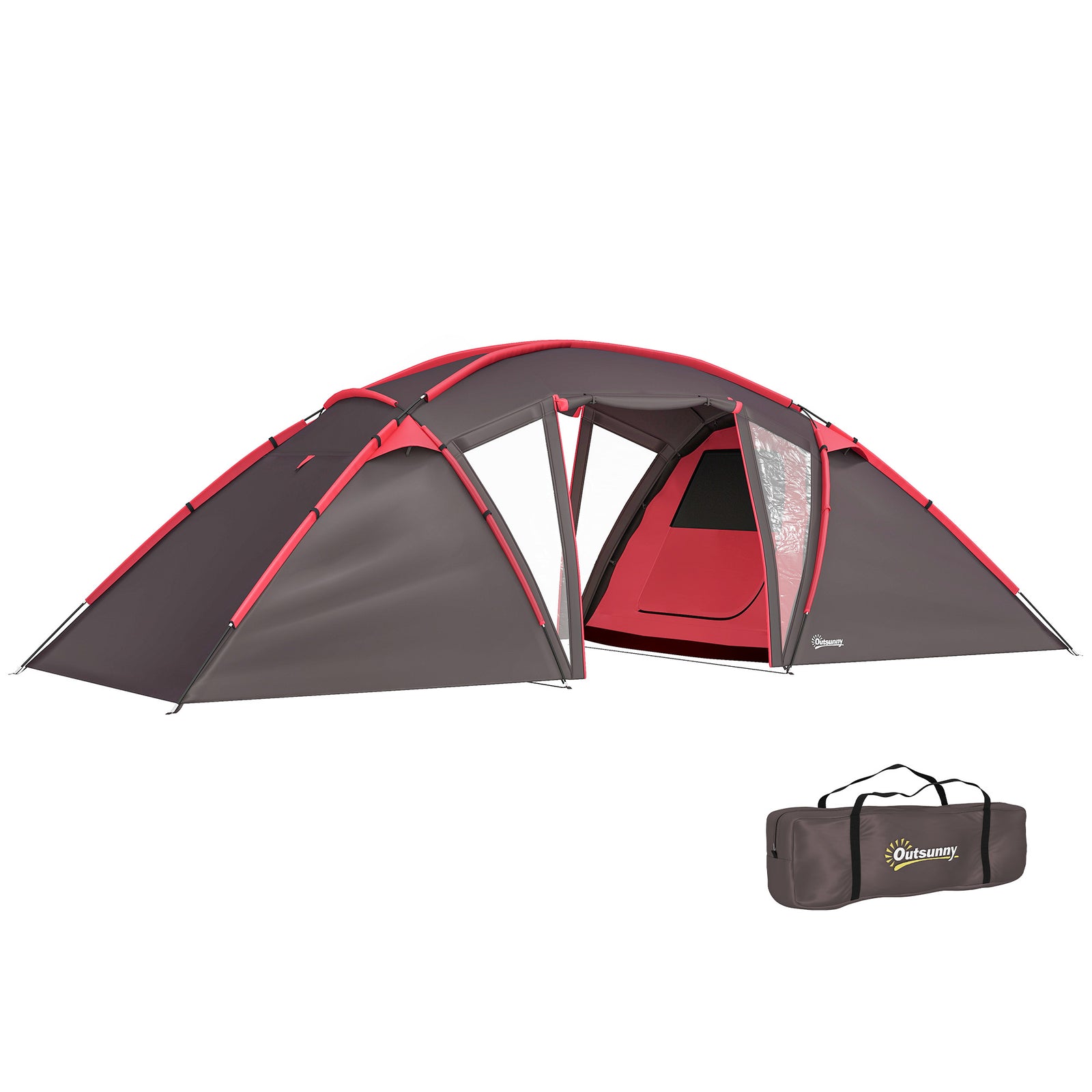 4-6 Man Family Tent, 2 Bedrooms, Living Room
