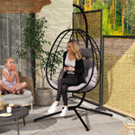 Garden Egg Chair Outdoor Hanging Swing Chair, Folding Basket