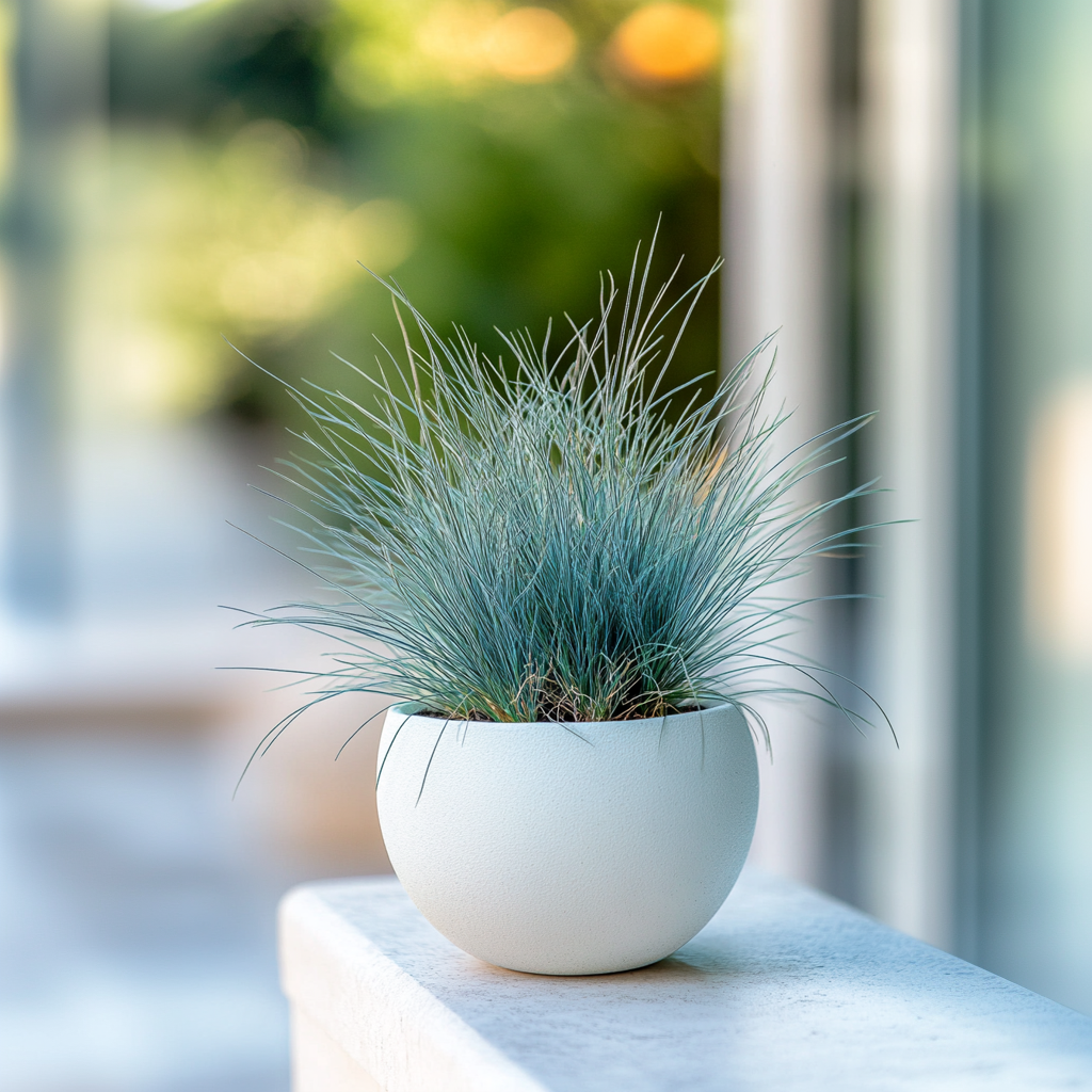 Blue Fescue - Festuca Glauca 'Elijah Blue' - Height 10-15cm - ⌀9cm | Set of 6 | Blue