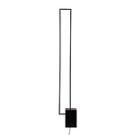 Breeins Metal Rectangular Led Floor Lamp With Black Base