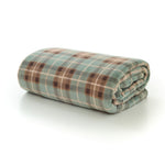 Highland Fell Check Throw Green – 140x180cm Ultra Soft Blanket | 140cm x 180cm | Green