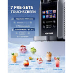 2.5l Frozen Drink & Slushie Machine With 7 Preset Programs, Self-cleaning Function, Adjustable Thickness, 12h Timer, Touch Screen Slushy Maker For Home Parties & Cocktails