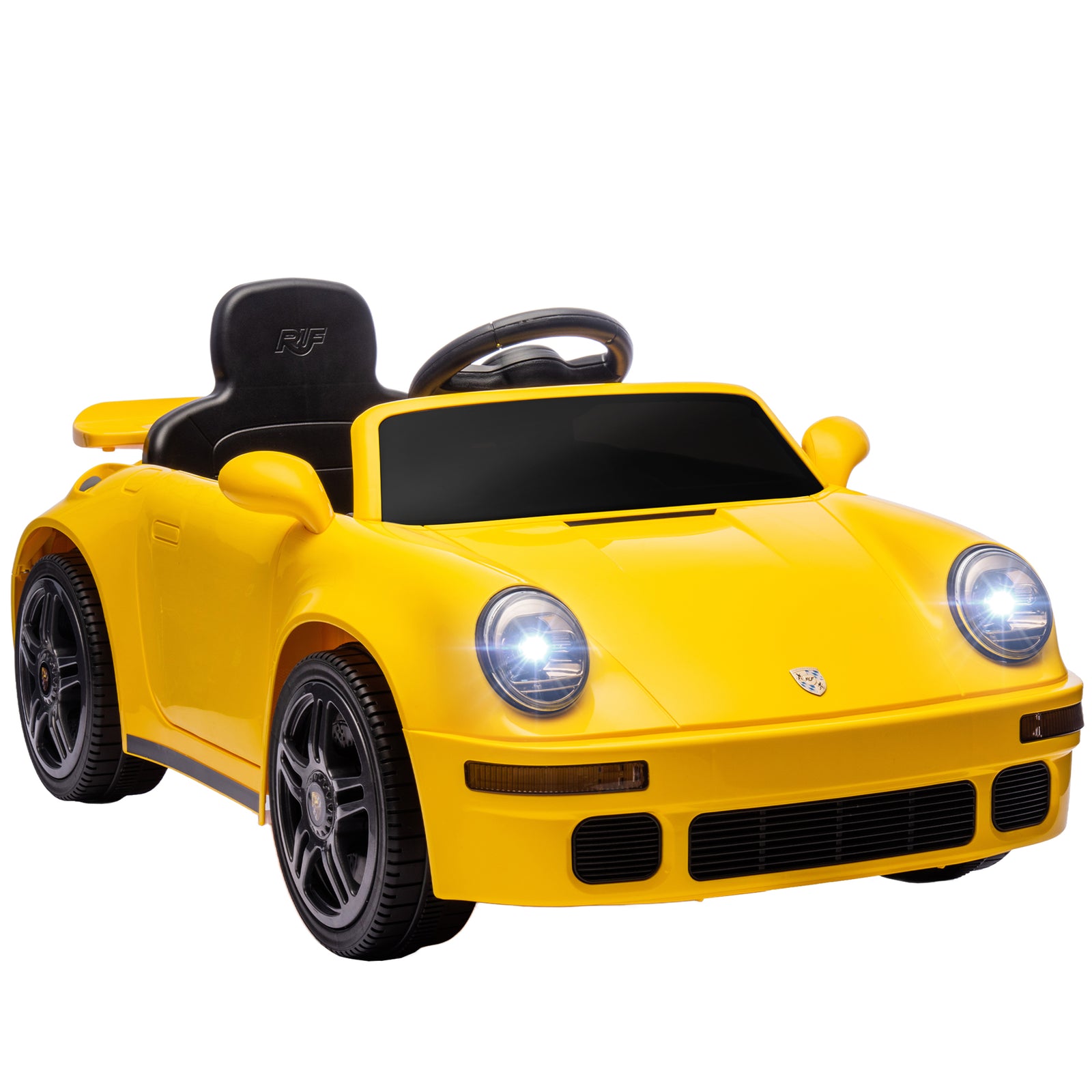 Battery Powered Kids Electric Car With Remote Control | Yellow