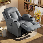 HOMCOM Massage Recliner Chair, Recliner Armchair With 8 Vibration & Heat