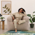 Norbu Borg Xl Bean Bag Sofa | Beige