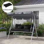 Seat Cushions Back Cushion W/2 Pillows, Water Repellent | Black