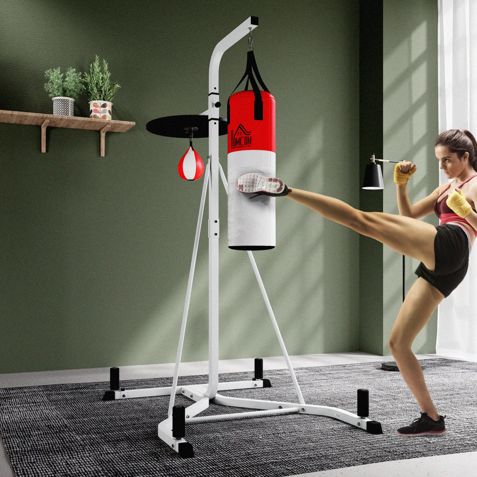 Punchbag & Speedball Boxing Station Frame Freestanding