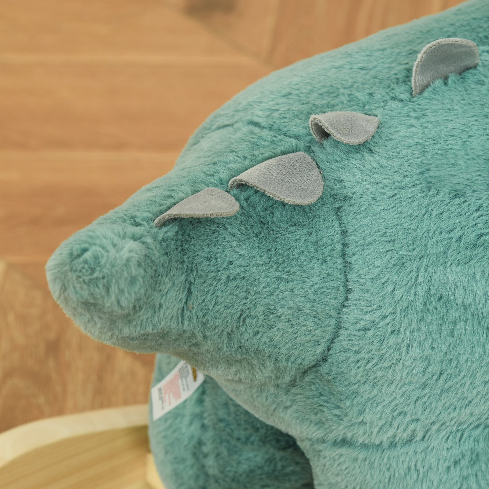 Kids Plush Ride-on Rocking Horse Triceratops-shaped Toy For 36-72 Months