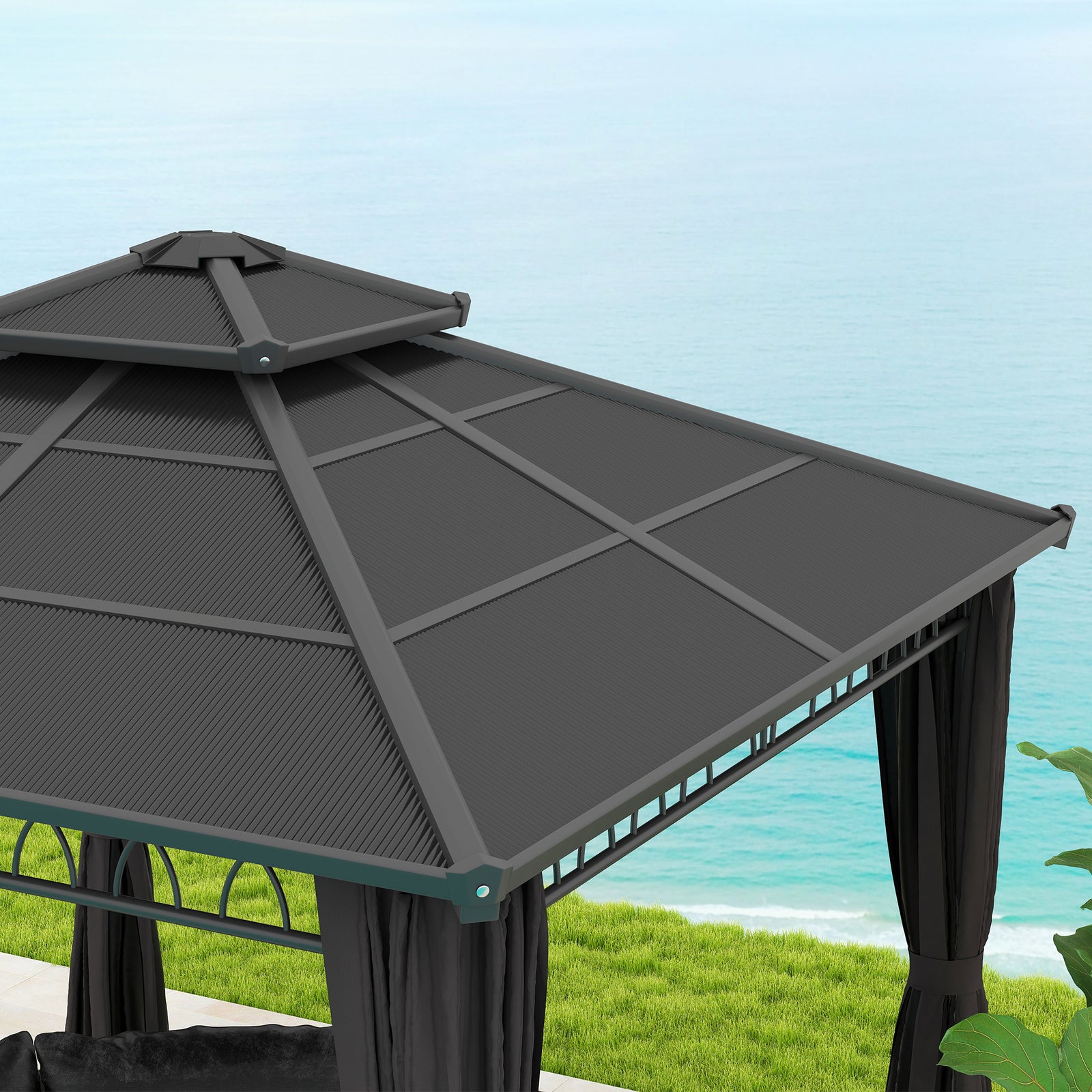 3x3m Outdoor Polycarbonate Gazebo
