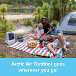 Outdoor Mister & Fan - Portable, Rechargeable, Cordless & Powerful