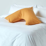Egyptian Cotton V Shaped Pillowcase 200 Tc | V Shape | Mustard