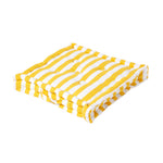 Cotton Thick Striped Floor Cushion | 40cm x 40cm | Yellow