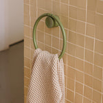 Towel Ring, 20cm Diam, Green, Award-winning Design, Geyser Collection