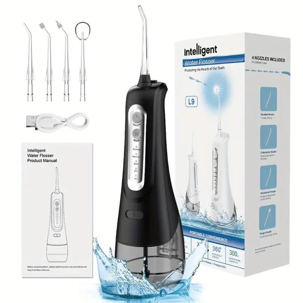 Dyzi Cordless Water Flosser – Rechargeable Oral Irrigator With 4 Modes  Usb Charging