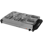 4 Tray Electric Food Warmer Buffet Server Adjustable Temp