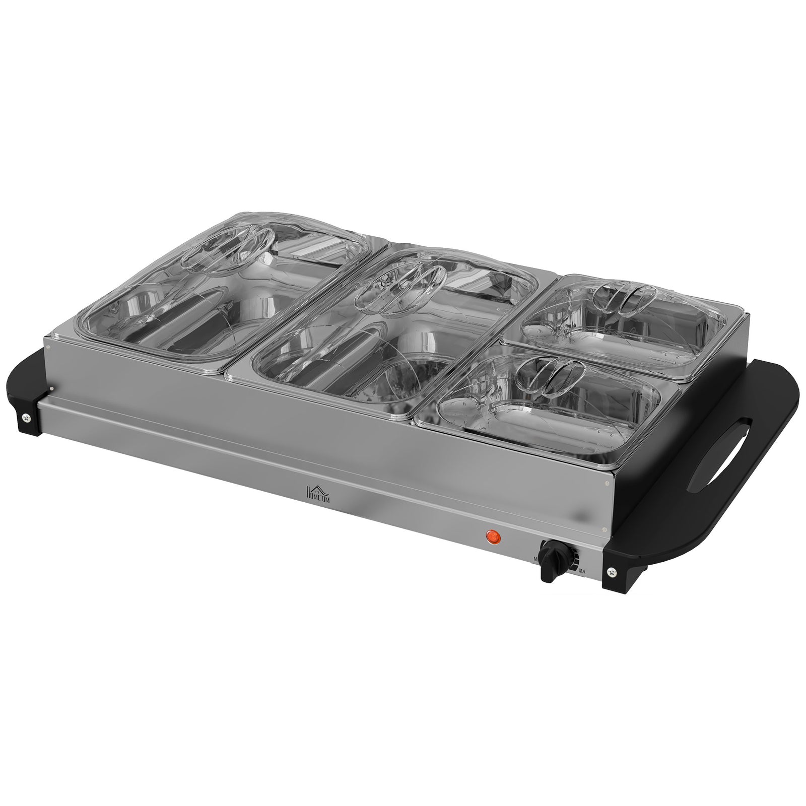 4 Tray Electric Food Warmer Buffet Server Adjustable Temp