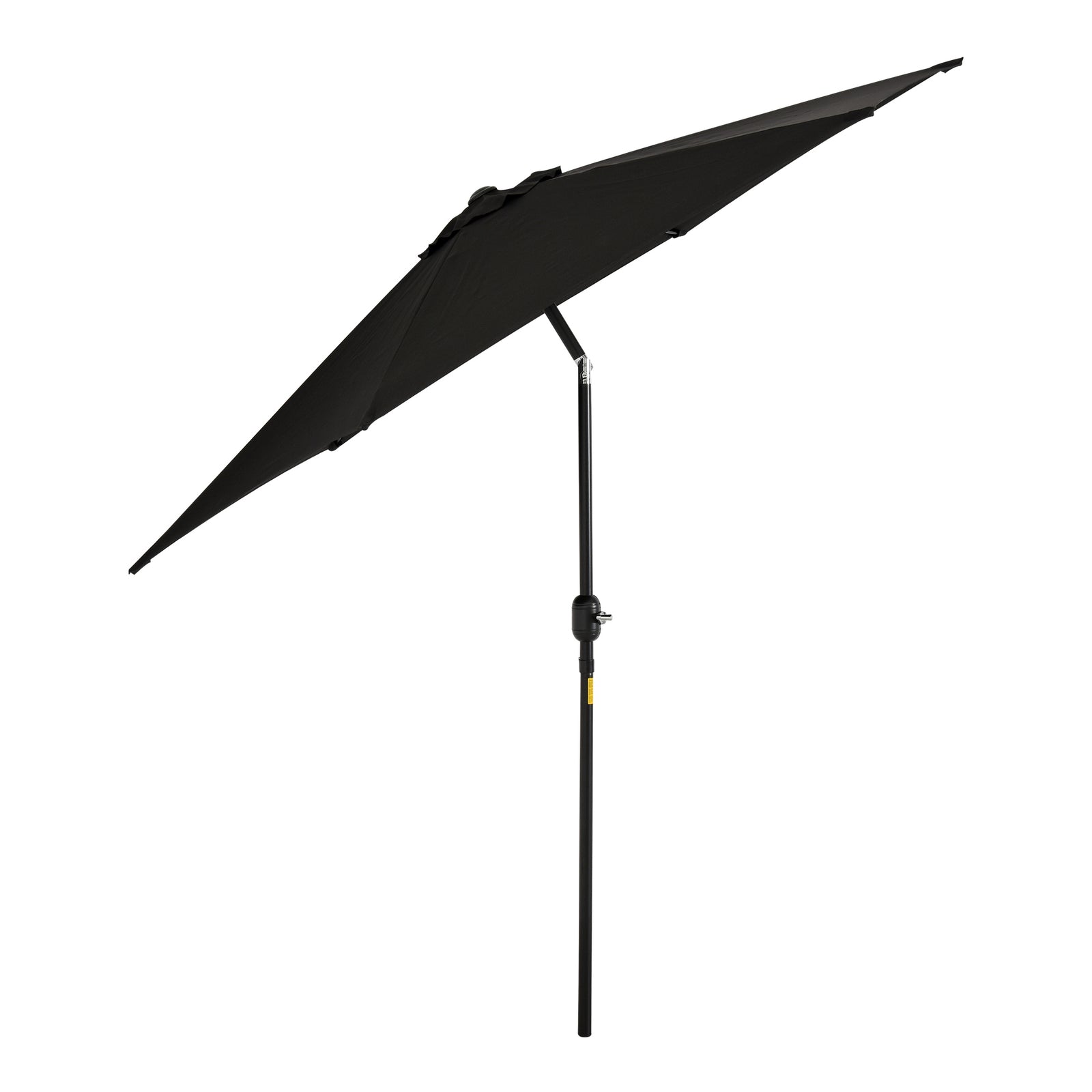 2.6m Patio Umbrella With Tilt Crank | Black