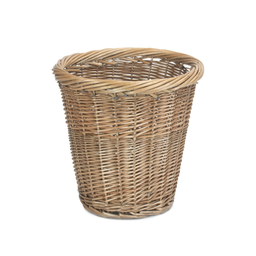 Wicker Antique Wash Waster Paper Bin