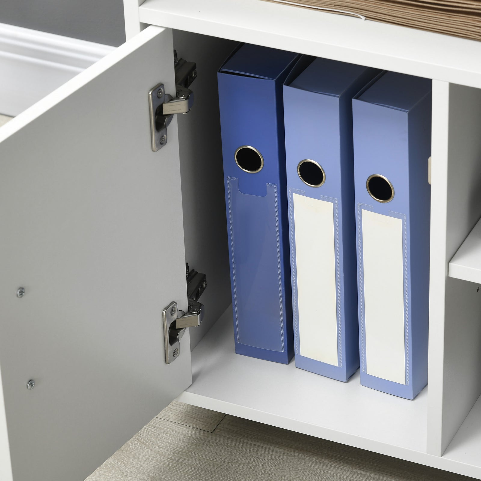 Multi-storage Printer Unit Office Organisation 5 Compartment | One Size | White