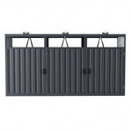 Outdoor 2/3-bin Metal Storage Shed, Galvanised Steel Bin Store For Garden Waste & Recycling | Large