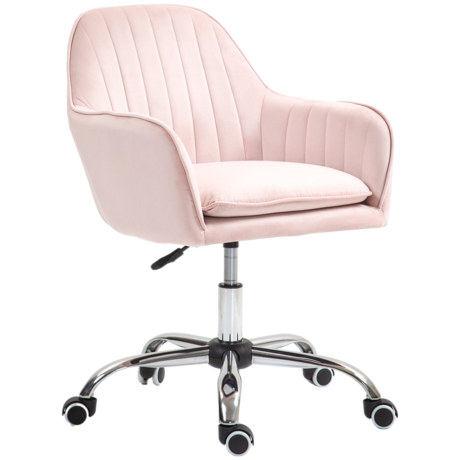 Office Chair, Swivel Desk Chair W/ Adjustable Height | Pink