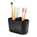 Recycled Large Bathroom Caddy - Six compartments -  Easy to clear removable parts - Made in the UK | Graphite Black