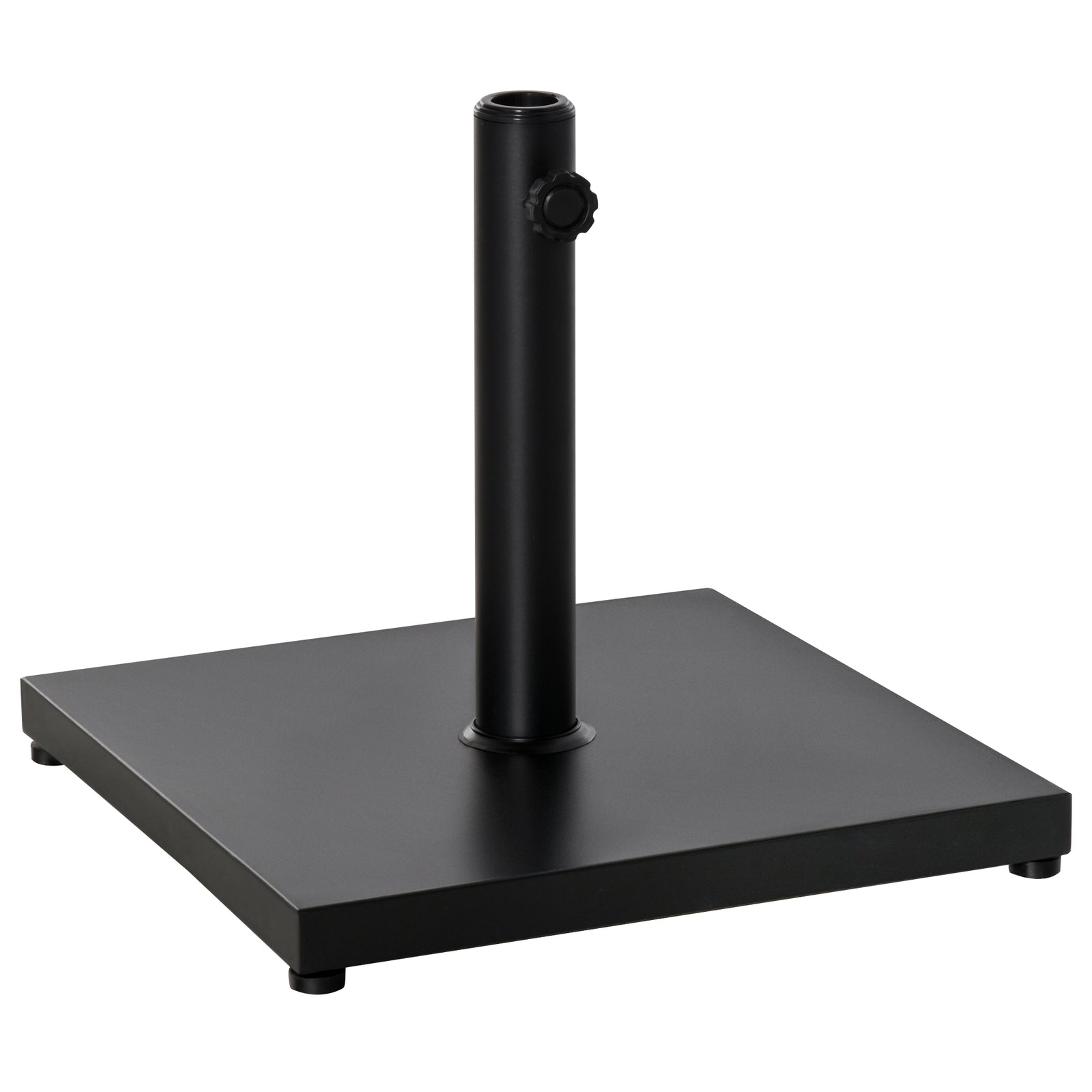 Steel Square Parasol Stand 18kg W/ Adjustable Knob